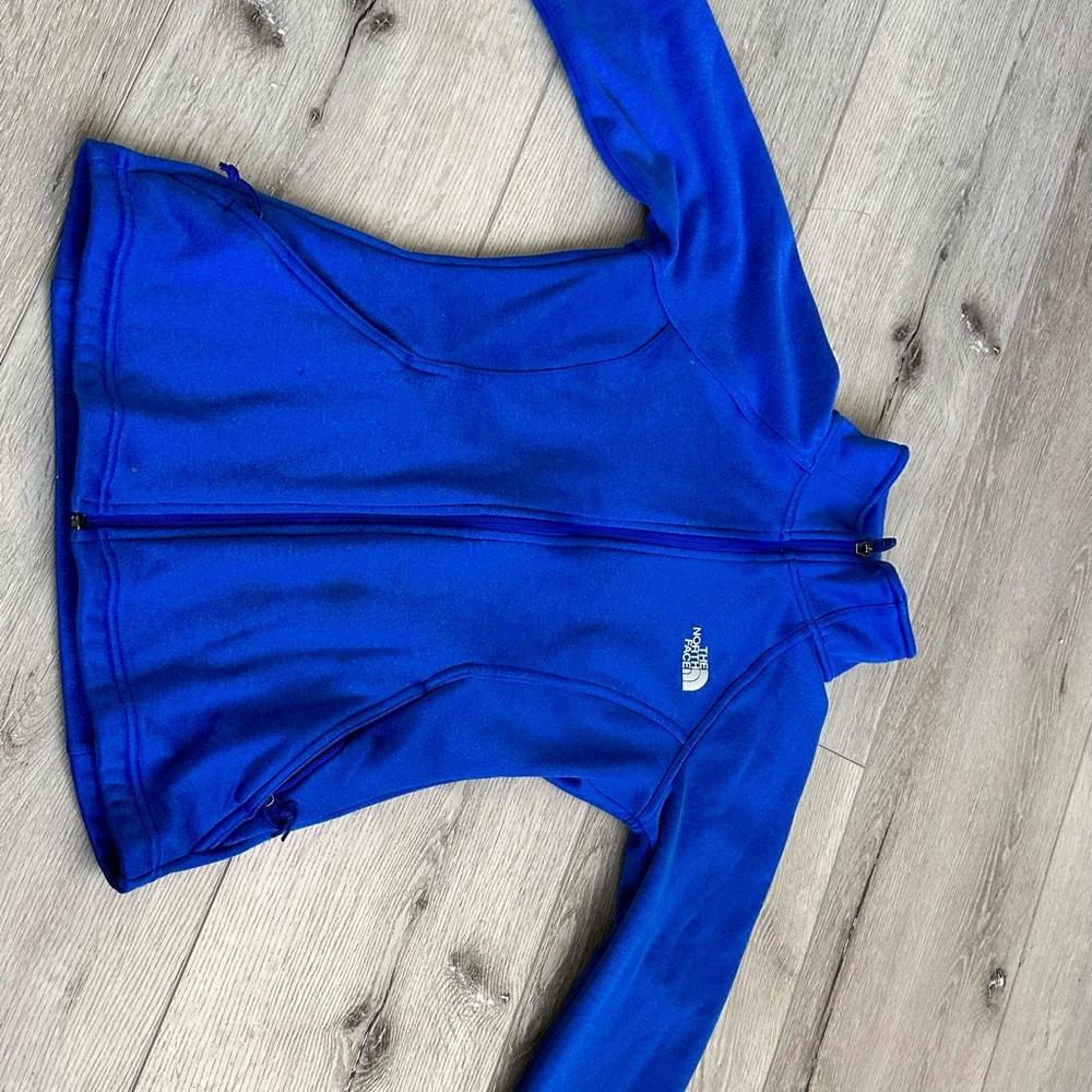 Blue North face jacket